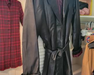 Leather coat