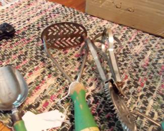 Green handle kitchen tools