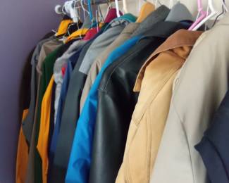 Clothes many coats