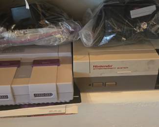 Vintage Nintendo consoles