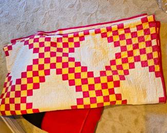 Antique quilts.