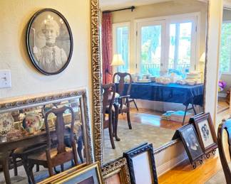 Beautiful art, mirrors and frames