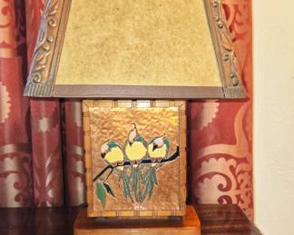 Unique antique copper lamp