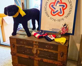 Antique trunk.