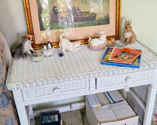 Wicker desk