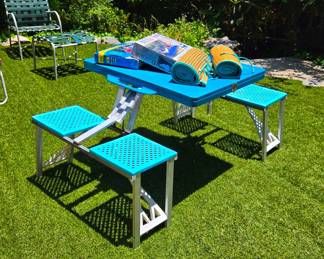 Vintage folding camping table.