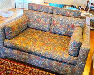 2 floral love seats