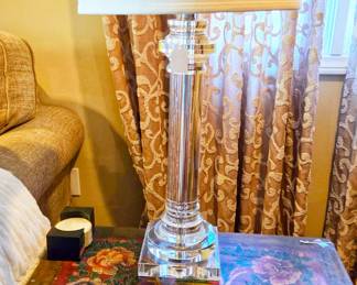 Crystal lamp.