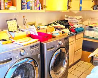 Washer and dryer
Lots of fabric