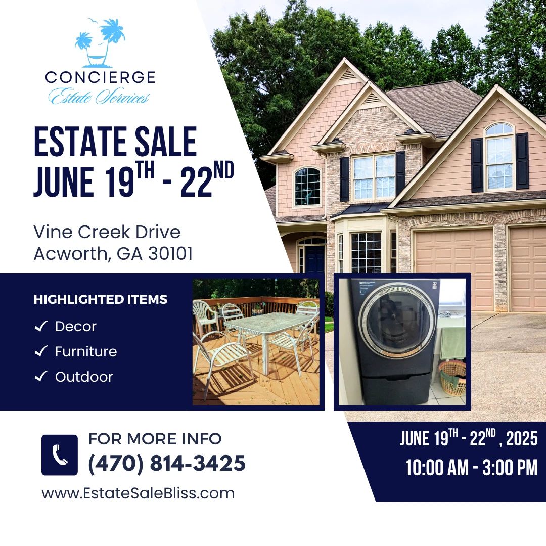 Acworth Estate Sale by Concierge Estate Services CES ATL