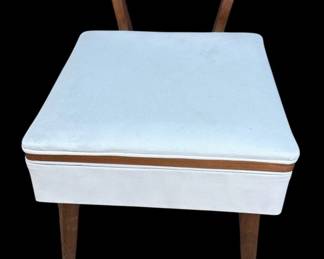Vintage mid century modern Danish style sewing chair