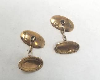 9k gold cufflinks
