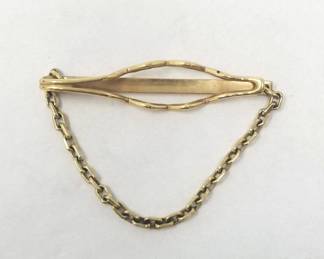 14k gold tie clip