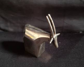 Dansk antelope silver plate paperweight 