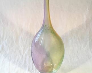 Kosta Boda Kjell Engman rainbow bottle base