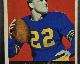 1948 Leaf #6 Bobbie "Blonde Bomber" Layne Rookie card, vintage sports card, football memoribilia