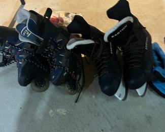Hockey skates, rollerblades