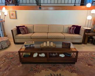 Mid century vintage sofa and coffee table