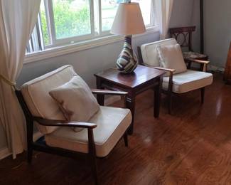 1960s mid century modern lounge chairs (not reproductions)