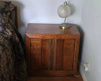 Lane mid century brutalist nightstand