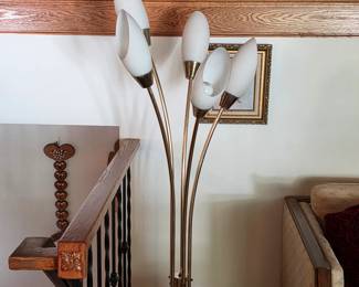 Mid century modern tulip floor lamp
