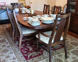 Lane mid century modern dining set