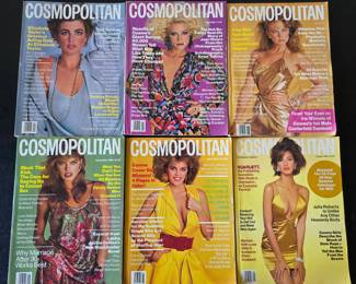 Vintage Cosmopolitan magazines (1980s)