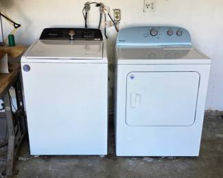 Whirlpool washer and gas dryer