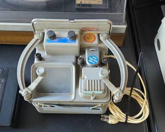 Vintage film editing machine