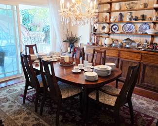 Lane mid century modern dining set