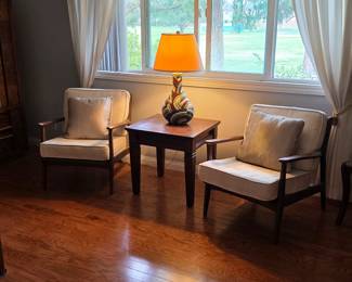 1960s mid century modern lounge chairs (not reproductions)