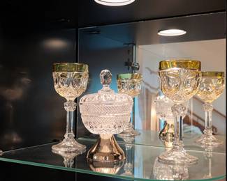 Vintage Baccarat crystal glasses