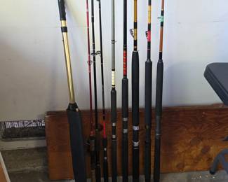 Fishing poles for salt water and fresh water