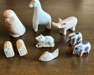 Lot #190 - Lot of Vintage Carved Stone Animal Figurines
