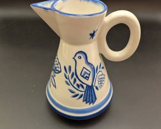 Lot #118 - Signed Mexican? Pottery Pitcher
