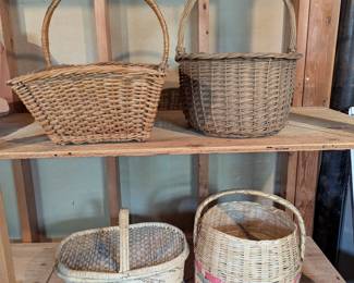 Lot #239 - Vintage Wicker Baskets Collection