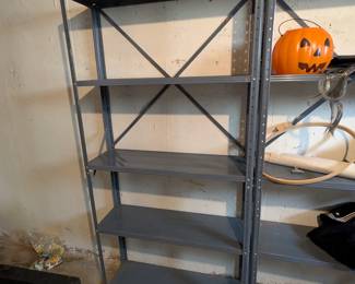 Lot #243 - Three Metal Shelving Units