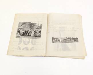 Lot #33 - Short Story Handwritten and Illustrated With Magazine Pictures
