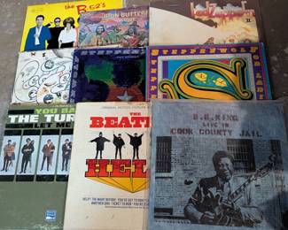 Lot #86 - Vintage 1960s 1970s Vinyl Record Collection, Including Led Zeppelin