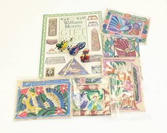 Lot #36 - New Sealed Gift Boxes Kit, Hand Painted Cards, & Folk Art Ornaments