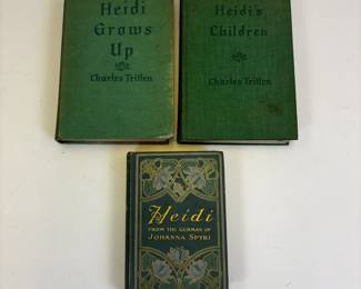 Lot #10 - Antique 1901 Heidi Book Plus 1938 & 1939 Sequels