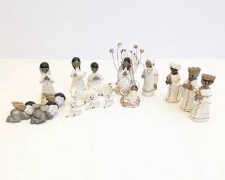 Lot #94 - Mexican Pottery Nativity Set Hand Made