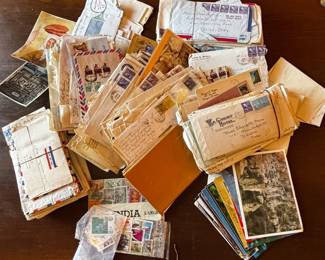 Lot #216 - Vintage Letter, Postcard & Stamp Collection