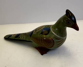 Lot #27 - Tonala Mexico Handpainted Clay Bird
