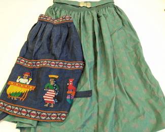 Lot #122 - Austrian Geiger Tyrol Skirt With Guatemalan Embroidered Apron