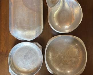 Lot #218 - Vintage NAMBE Metal Alloy Serving Pieces