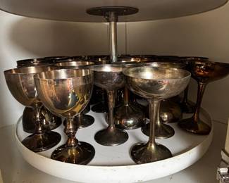 Lot #254 - W&S Blackinton Silver Plated Goblets Set