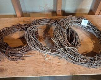 Lot #238 - Lot of 3 Grapevine Wreaths