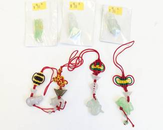 Lot #74 - Lot of 7 Jade and Decorative Charms