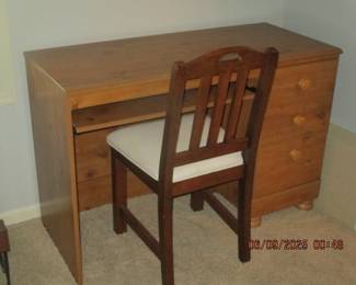 Desk with chair